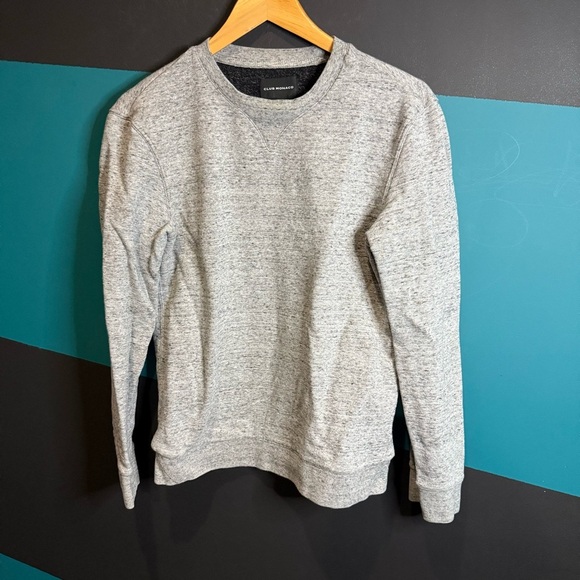 Club Monaco Gray Crewneck Sweater Soft Knit Minimalist Design - Picture 3 of 10